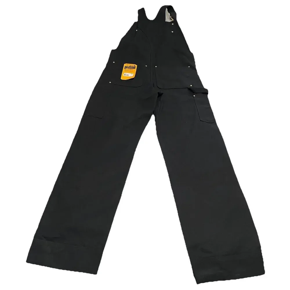 Carhartt Black Work Overalls Bib Pants